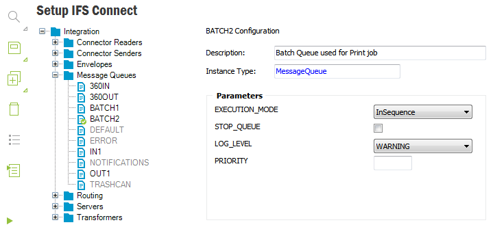 Queue Configaration